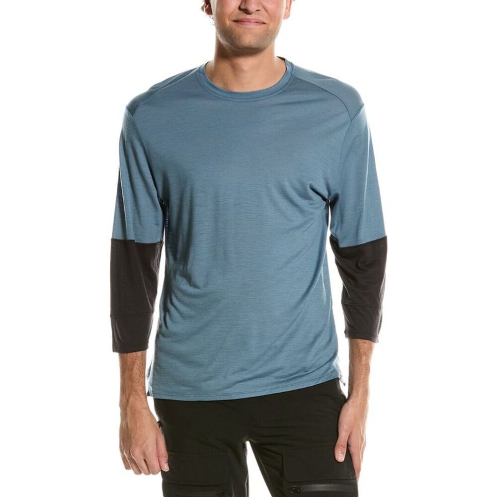 Patagonia® Mens  Bike Jersey Wool-Blend T-Shirt, Blue